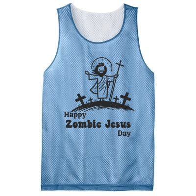 Funny Zombie Jesus Mesh Reversible Basketball Jersey Tank