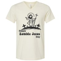 Funny Zombie Jesus V-Neck T-Shirt