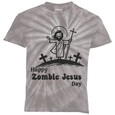 Funny Zombie Jesus Kids Tie-Dye T-Shirt