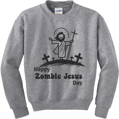 Funny Zombie Jesus Kids Sweatshirt