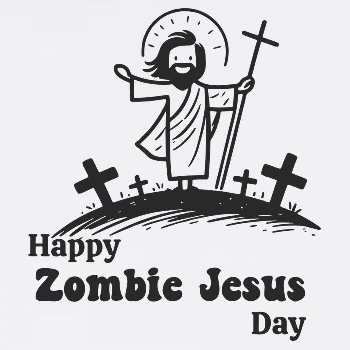 Funny Zombie Jesus Bucket Hat
