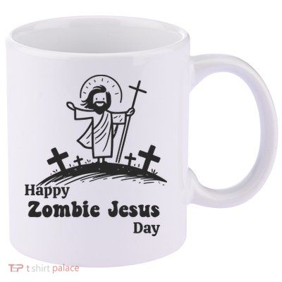 Funny Zombie Jesus 11oz C Handle Ceramic Mug