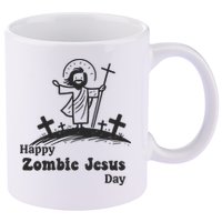 Funny Zombie Jesus 11oz C Handle Ceramic Mug
