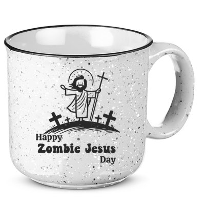 Funny Zombie Jesus 15oz Campfire Ceramic Mug