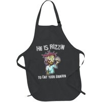 Funny Zombie Jesus He Is Risen Easter Rizzin Eat Your Brains Apron