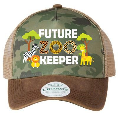 Future Zoo Keeper Safari Trip Zoo Keeper Adventure Wildlife Legacy Tie Dye Trucker Hat