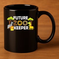 Future Zoo Keeper Safari Trip Zoo Keeper Adventure Wildlife 11oz C Handle Ceramic Mug