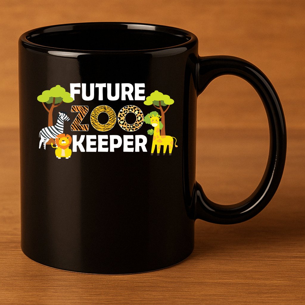 Future Zoo Keeper Safari Trip Zoo Keeper Adventure Wildlife 11oz C Handle Ceramic Mug