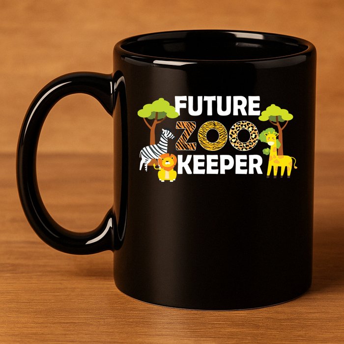 Future Zoo Keeper Safari Trip Zoo Keeper Adventure Wildlife 11oz C Handle Ceramic Mug