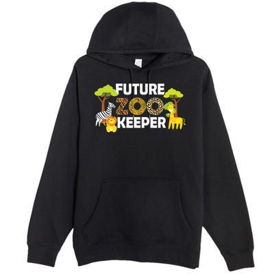 Future Zoo Keeper Safari Trip Zoo Keeper Adventure Wildlife Premium Pullover Hoodie
