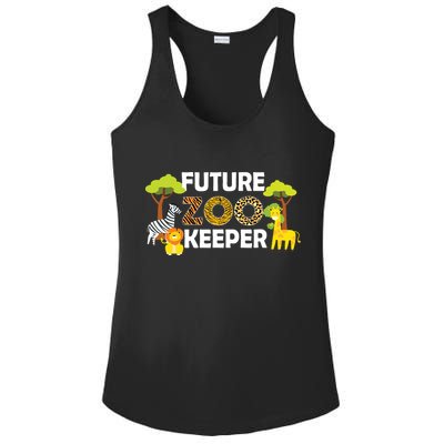 Future Zoo Keeper Safari Trip Zoo Keeper Adventure Wildlife Ladies PosiCharge Competitor Racerback Tank