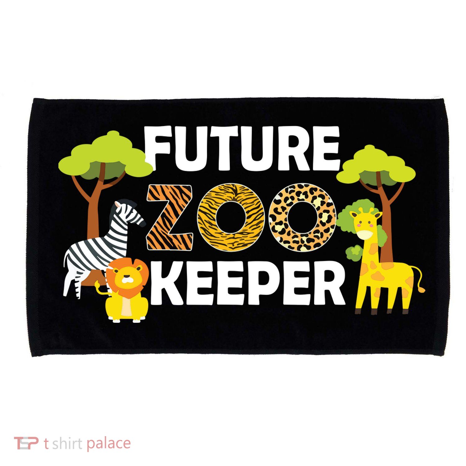 Future Zoo Keeper Safari Trip Zoo Keeper Adventure Wildlife Microfiber Hand Towel