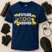 Future Zoo Keeper Safari Trip Zoo Keeper Adventure Wildlife Cooling Performance Crew T-Shirt