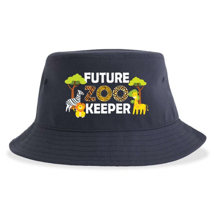 Future Zoo Keeper Safari Trip Zoo Keeper Adventure Wildlife Sustainable Bucket Hat