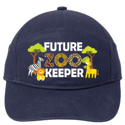 Future Zoo Keeper Safari Trip Zoo Keeper Adventure Wildlife 7-Panel Snapback Hat