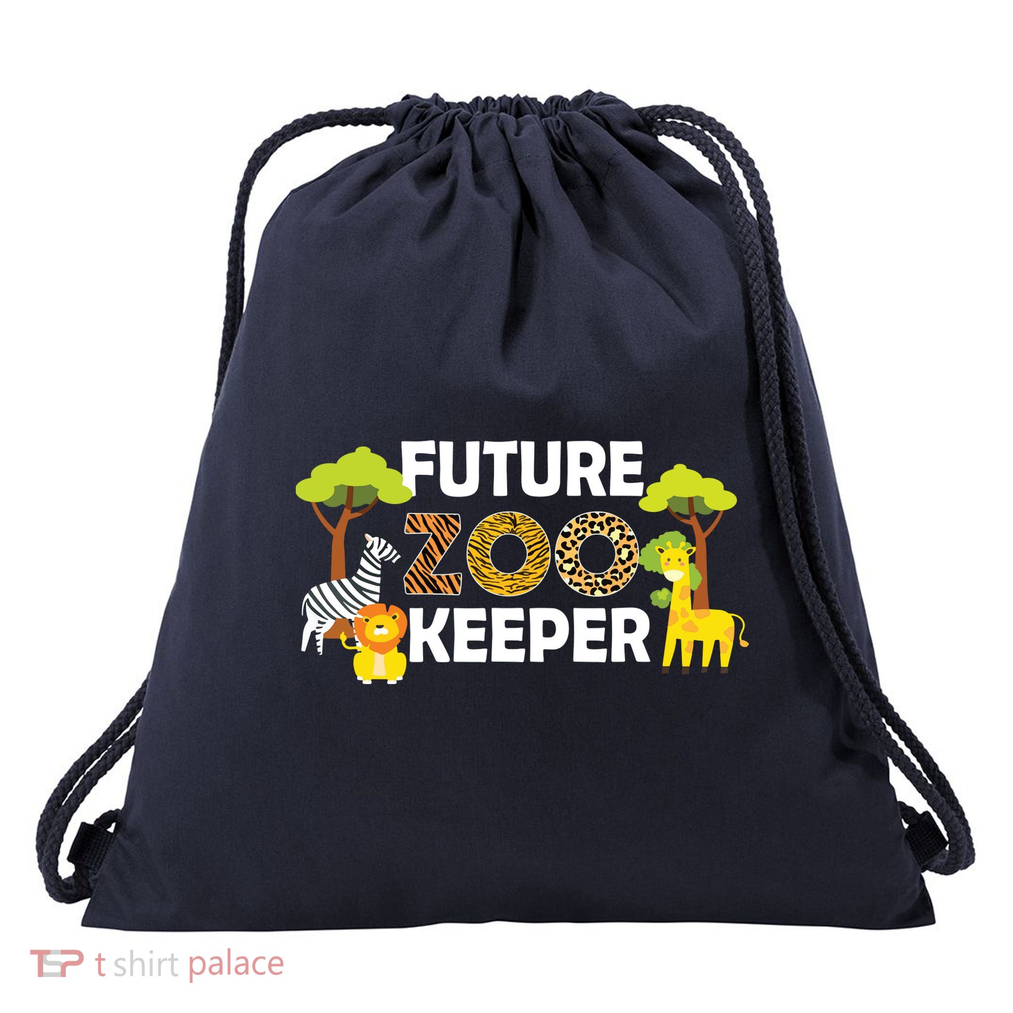 Future Zoo Keeper Safari Trip Zoo Keeper Adventure Wildlife Drawstring Bag