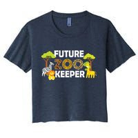 Future Zoo Keeper Safari Trip Zoo Keeper Adventure Wildlife Women's Crop Top Tee