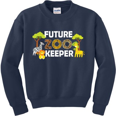 Future Zoo Keeper Safari Trip Zoo Keeper Adventure Wildlife Kids Sweatshirt