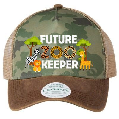 Future Zoo Keeper Safari Trip Zoo Keeper Adventure Wildlife Legacy Tie Dye Trucker Hat