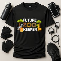 Future Zoo Keeper Safari Trip Zoo Keeper Adventure Wildlife Cooling Performance Crew T-Shirt