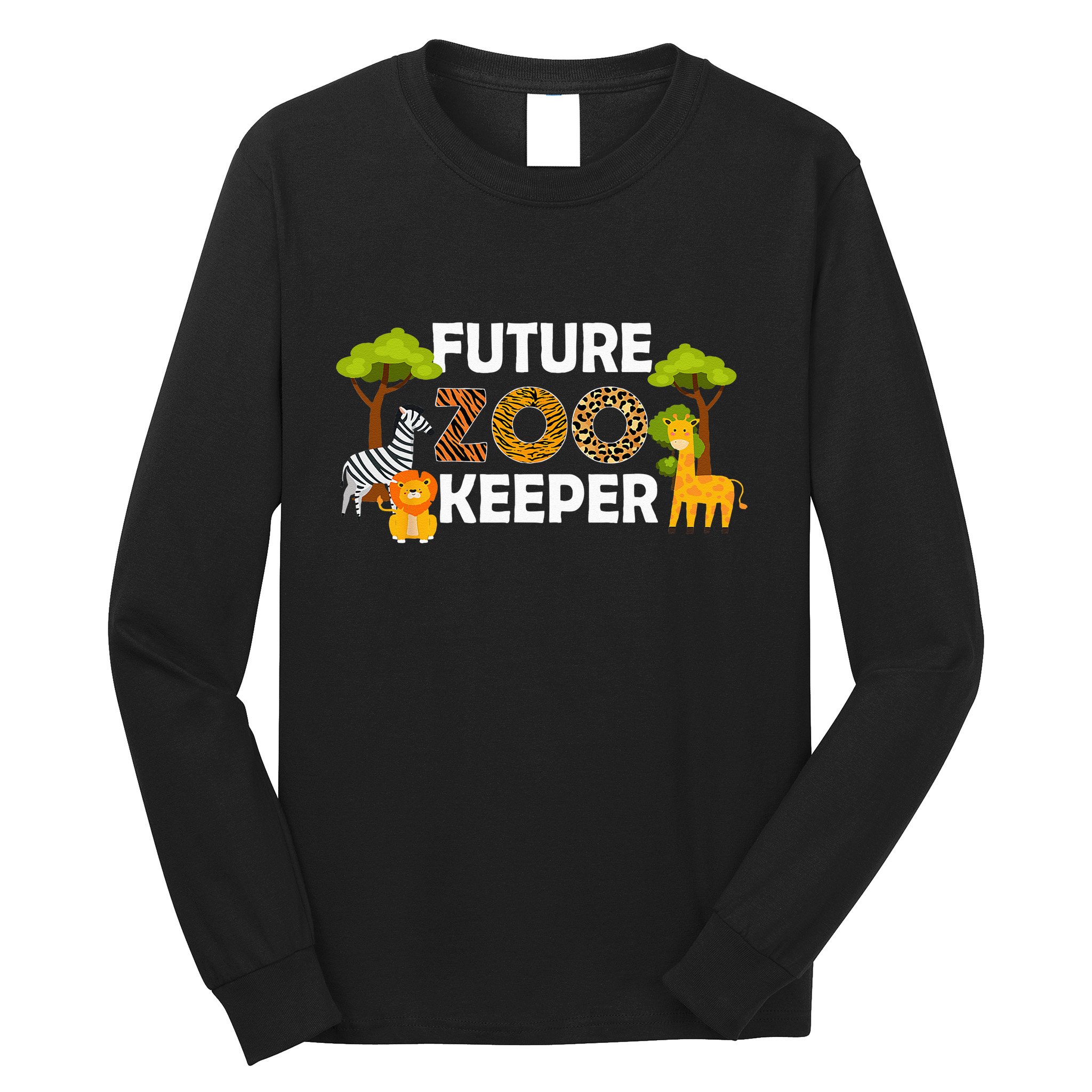 Future Zoo Keeper Safari Trip Zoo Keeper Adventure Wildlife Long Sleeve Shirt