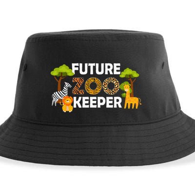 Future Zoo Keeper Safari Trip Zoo Keeper Adventure Wildlife Sustainable Bucket Hat