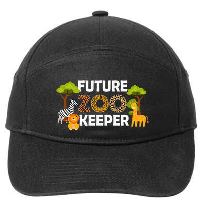 Future Zoo Keeper Safari Trip Zoo Keeper Adventure Wildlife 7-Panel Snapback Hat