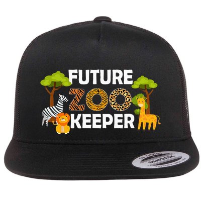 Future Zoo Keeper Safari Trip Zoo Keeper Adventure Wildlife Flatbill Hat