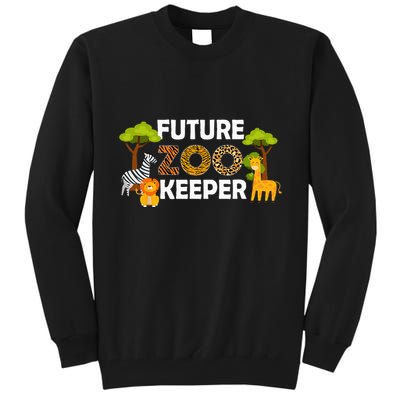 Future Zoo Keeper Safari Trip Zoo Keeper Adventure Wildlife Tall Sweatshirt