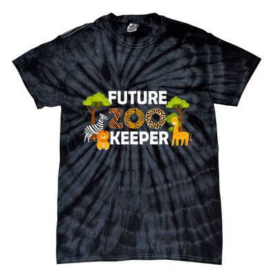 Future Zoo Keeper Safari Trip Zoo Keeper Adventure Wildlife Tie-Dye T-Shirt