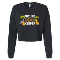 Future Zoo Keeper Safari Trip Zoo Keeper Adventure Wildlife Cropped Pullover Crew