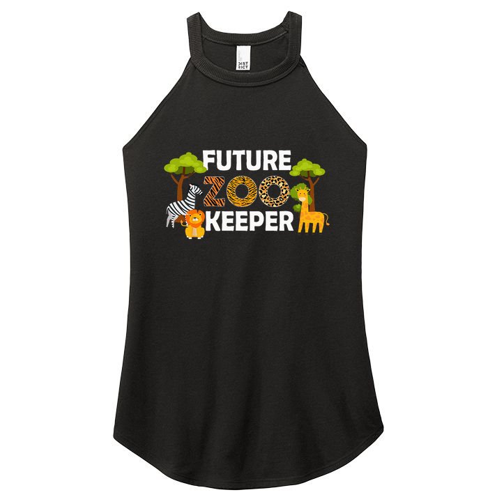 Future Zoo Keeper Safari Trip Zoo Keeper Adventure Wildlife Women's Perfect Tri Rocker Tank