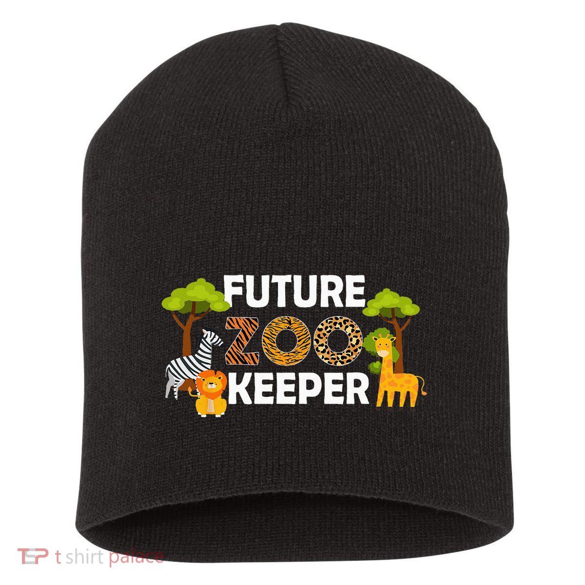 Future Zoo Keeper Safari Trip Zoo Keeper Adventure Wildlife Short Acrylic Beanie