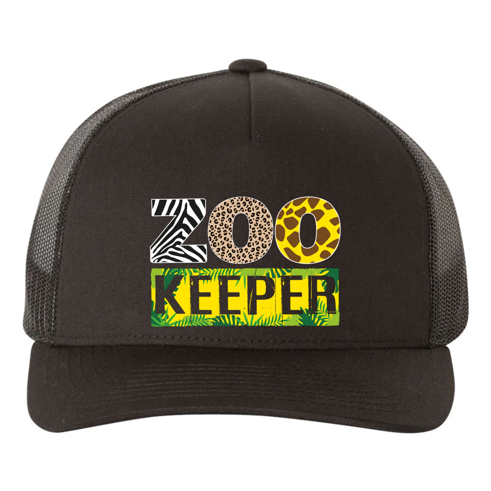 Funny Zoo Keeper Apparel Gifts Yupoong Adult 5-Panel Trucker Hat