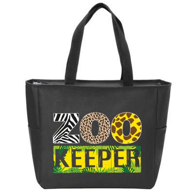 Funny Zoo Keeper Apparel Gifts Zip Tote Bag