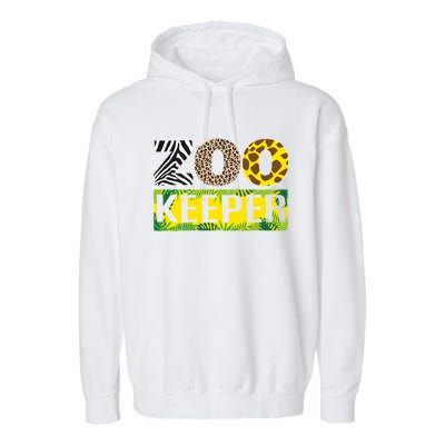 Funny Zoo Keeper Apparel Gifts Garment-Dyed Fleece Hoodie