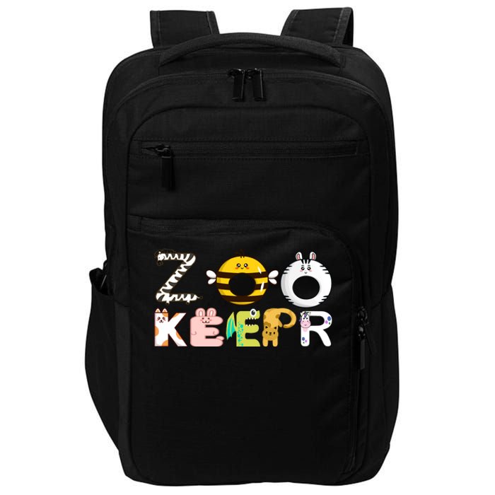 Funny Zoo Keeper Gift Impact Tech Backpack