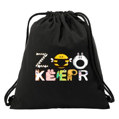 Funny Zoo Keeper Gift Drawstring Bag