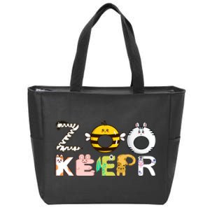 Funny Zoo Keeper Gift Zip Tote Bag