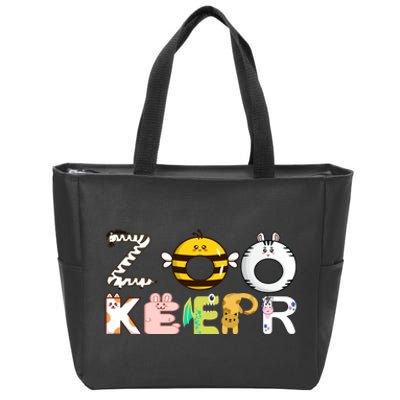 Funny Zoo Keeper Gift Zip Tote Bag