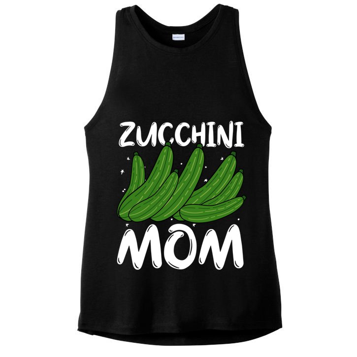 Funny Zucchini Mom Vegetable Mothers' Day Gardener Lover Gift Ladies PosiCharge Tri-Blend Wicking Tank