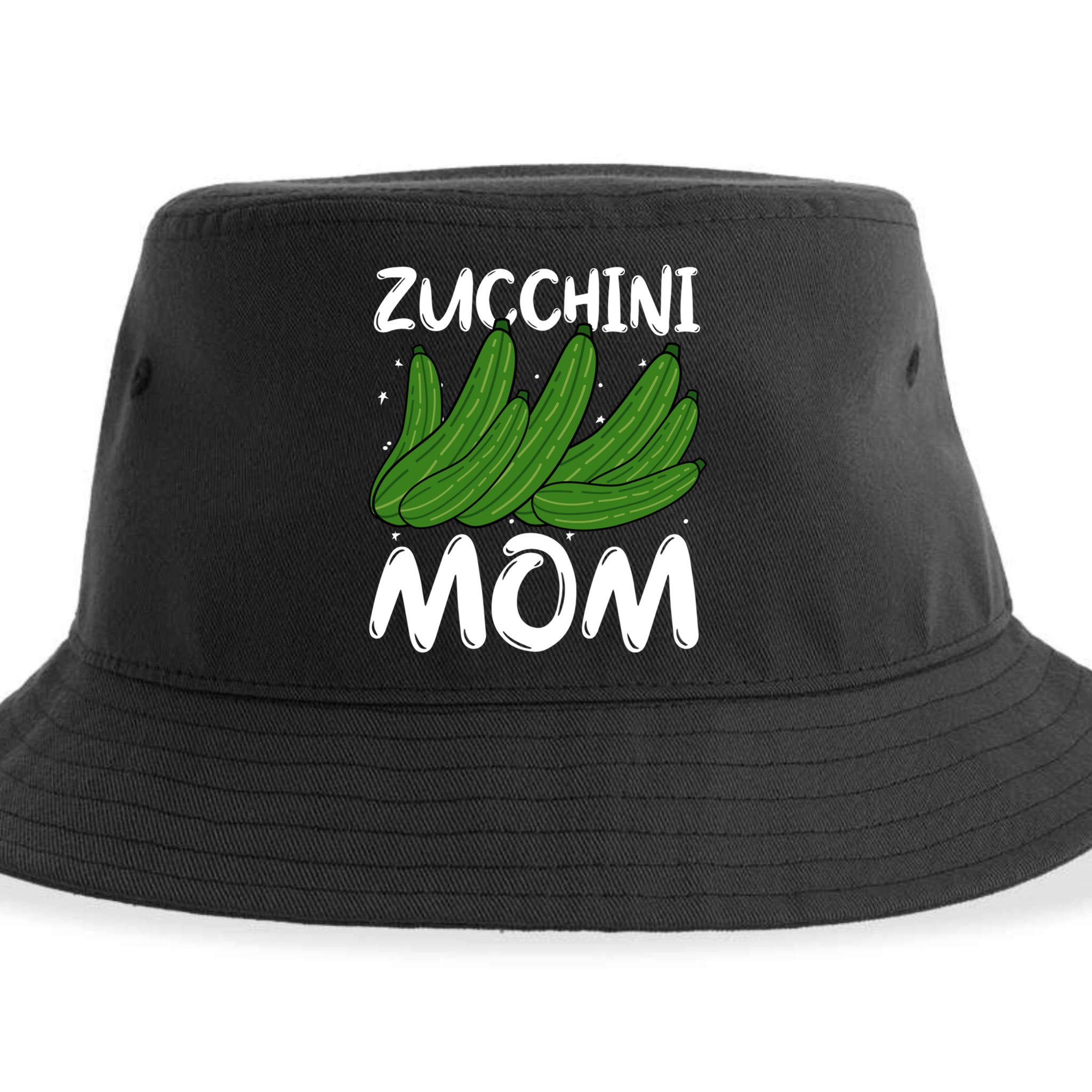 Funny Zucchini Mom Vegetable Mothers' Day Gardener Lover Gift Sustainable Bucket Hat