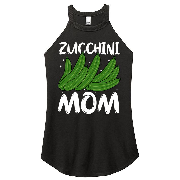 Funny Zucchini Mom Vegetable Mothers' Day Gardener Lover Gift Women's Perfect Tri Rocker Tank
