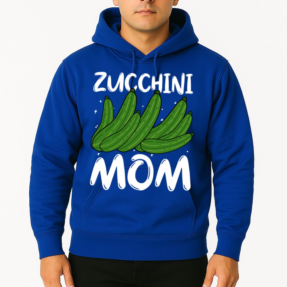 Funny Zucchini Mom Vegetable Mothers' Day Gardener Lover Gift Hoodie