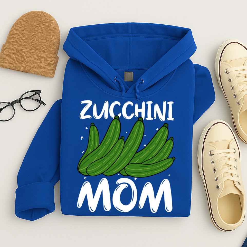 Funny Zucchini Mom Vegetable Mothers' Day Gardener Lover Gift Hoodie