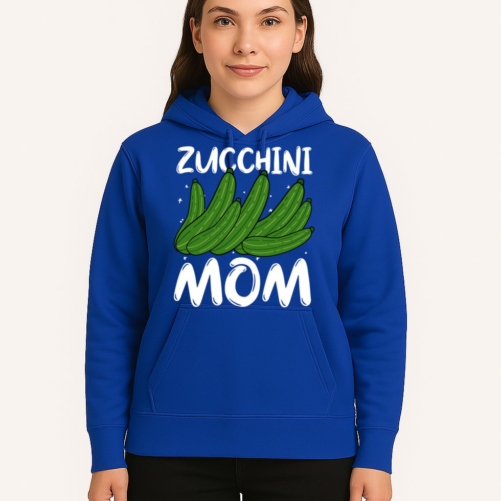 Funny Zucchini Mom Vegetable Mothers' Day Gardener Lover Gift Hoodie