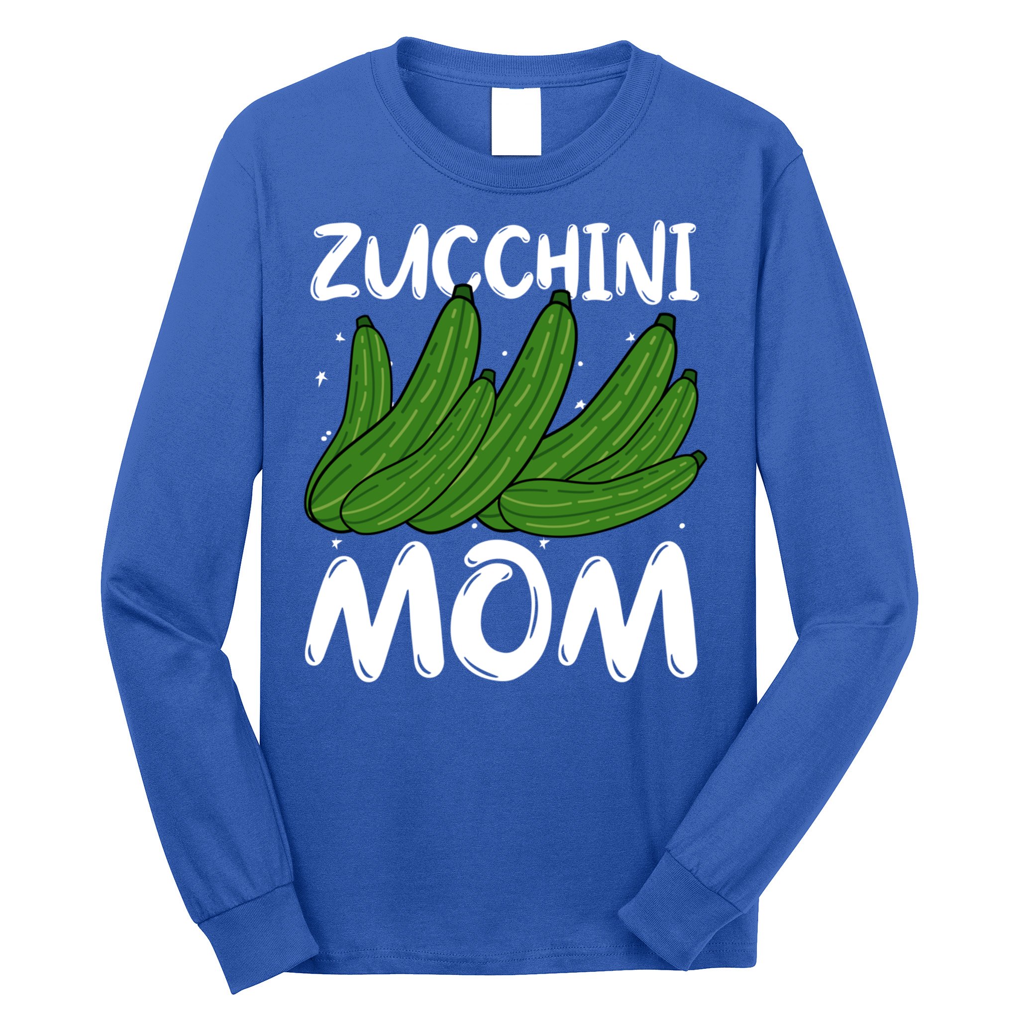 Funny Zucchini Mom Vegetable Mothers' Day Gardener Lover Gift Long Sleeve Shirt