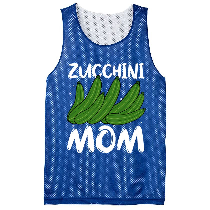 Funny Zucchini Mom Vegetable Mothers' Day Gardener Lover Gift Mesh Reversible Basketball Jersey Tank