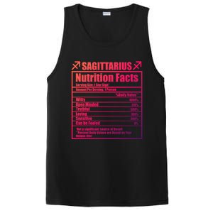 Funny Zodiac Sagittarius Nutrition Facts Funny Gift PosiCharge Competitor Tank