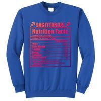 Funny Zodiac Sagittarius Nutrition Facts Funny Gift Sweatshirt